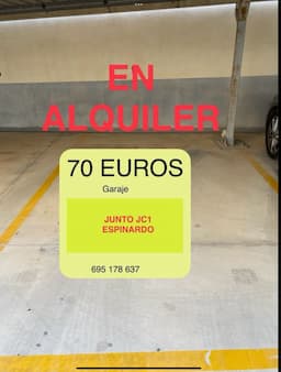 Parking space in C. Monseñor José Manuel Lorca, 17, Murcia — photo 1